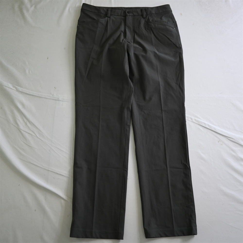 Lululemon 36x32 Gray‎ ABC Classic Performance Warpstream Mens Zip 5 Pocket Pants